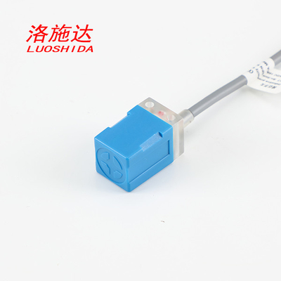 Plástico azul de proximidad del cuadrado del ABS de alta velocidad inductivo rectangular del sensor para el sensor de movimiento