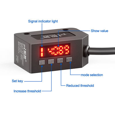 NO NC reducción de costos efectiva respuesta de alta velocidad sensor difuso de fotos pantalla digital inteligente interruptor fotoeléctrico